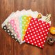 thumbnail image 4 of Bolsa de papel Kraft ondulada de trébol de cuatro hojas, 4 estilos, galletas mixtas, dulces, bolsa de envoltura de regalo para Navidad, 20, 13x18, 4 of 4
