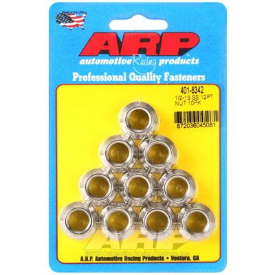 1/2-13 SS 12pt Nut Kit 10pk