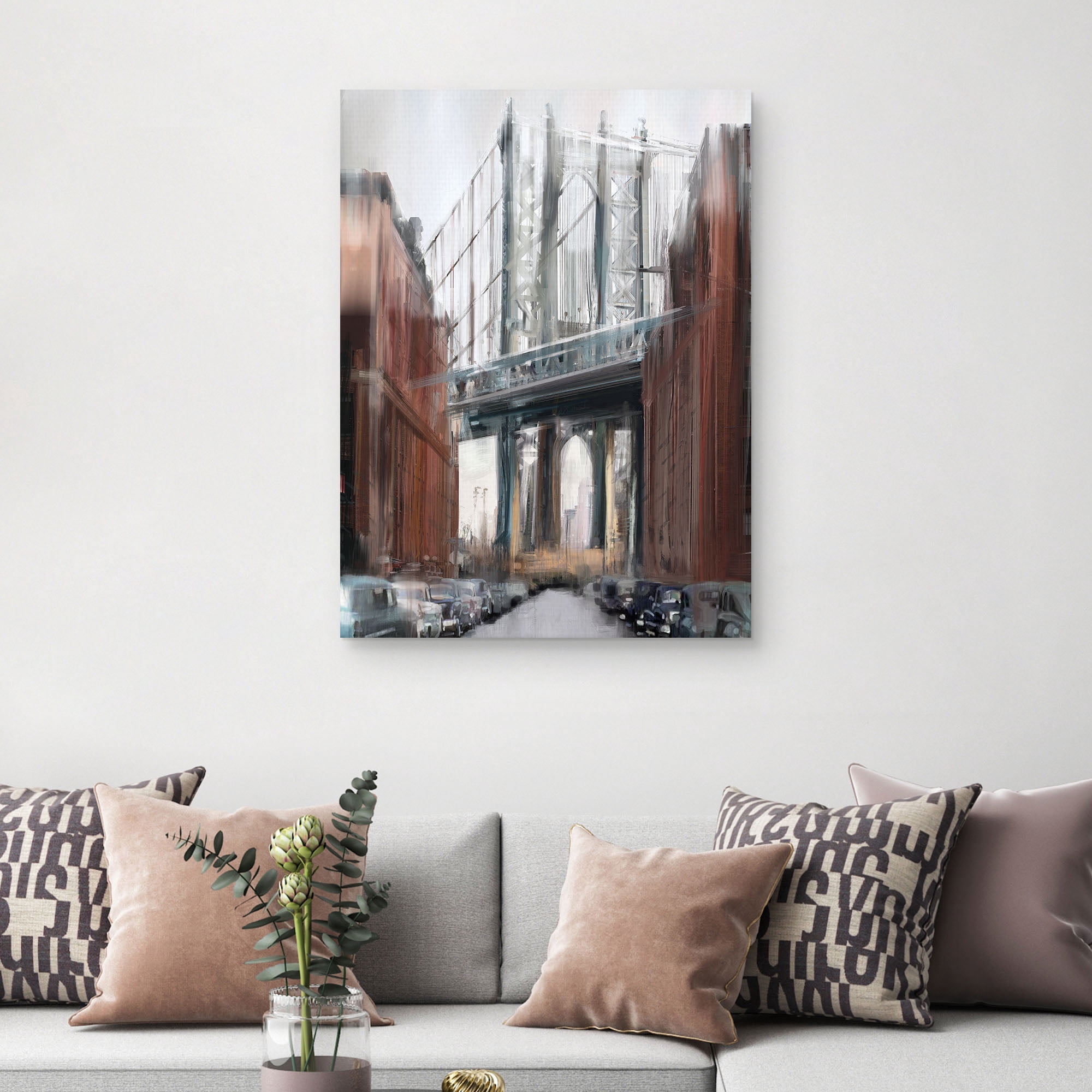 Manhattan Bridge by Studio Arts Canvas Art Print