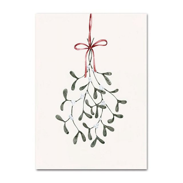 Póster de decoración de bola de árbol de Navidad, pintura en lienzo de acebo esmerilado, furgoneta de invierno, impresiones de copo de nieve, imagen decorativa para habitación del hogar