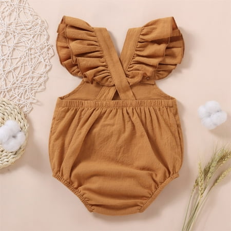 

Aayomet Long Sleeve Bodysuit Baby Girl Rompers For Baby Boys Newborn Baby Cute Design Bodysuit Short Sleeve One-Piece Baby Clothes for Boys Coffee 9-12Months