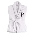 thumbnail image 2 of BNM Cotton Unisex Embroidered White Bathrobe, Medium, P, 2 of 5