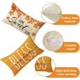 thumbnail image 5 of Fall Maple Leaf Lumbar Decorative Throw Pillow Covers 12 x 20 Set of 4, Hello Autumn Leaves Thanksgiving Rectangle Cushion Case Decor, Bless Our Home Sweet Home Farmhouse Sofa Couch Decoration, 5 of 5