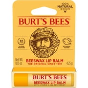 Burt's Bees Beeswax Lip Balm, 1-Pack, 0.15 oz.