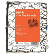 AirFly Foldable Castable Crab Trap - Crab Hawk & Crab Jaw Star Trap with Bait Clip - Portable Fishing Rod Crab Pot for Blue Crabs & Dungeness - Designed in USA (1 Trap, Base)