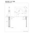 thumbnail image 2 of Kingston Brass KB1482BL Vintage Single-Handle Monoblock Bar Faucet, Polished Brass, 2 of 2