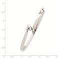 thumbnail image 3 of Auriga Fine Jewelry 14K White Gold Diamond Hinged Bangle Size 7 for Women, 3 of 6
