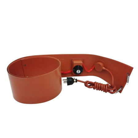 Techtongda Temperature Control Oil Drum Heater Rubber Heater Silicone Heating Blanket 4.92x68.5inch