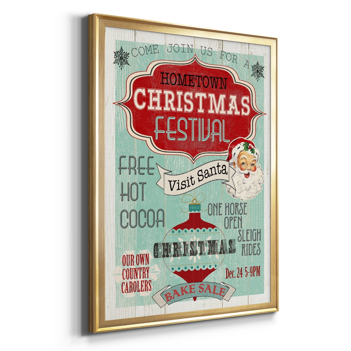 Bright Christmas Festival Premium Framed Print - Ready to Hang