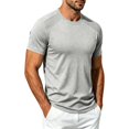 thumbnail image 4 of Miqool Men's Athletic T-Shirt Short Sleeve Crew Neck Moisture-Wicking Mesh Panel Quick Dry Workout Top Lightweight Stretch Gym Running Tee, 4 of 8