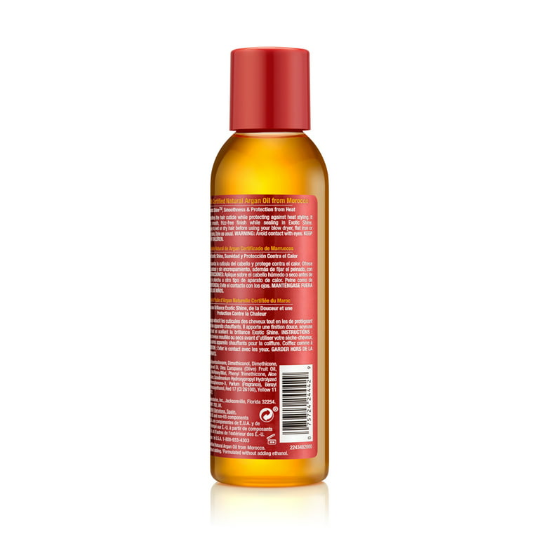 Creme of Nature Polisher Shine with Smooth Argan oz Serum Protectant Oil, & Heat Hair 4