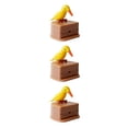 thumbnail image 4 of Injueey Caja de palillos de Estuche de almacenamiento de palillos de Dispensador automático Forma de pájaro Soporte de plástico ABS, Pájaro amarillo espalda rosa 3piezas Injueey CBP155259, 4 of 6