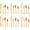 Gold, variant on BuyGo Rainbow Silverware Set Flatware Set Stainless Steel Colorful Dinnerware Set 16-Piece Multicolor Cutlery Set, Service for 4