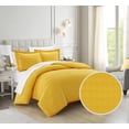 thumbnail image 6 of Chic Home Tayson 3-Piece Yellow Duvet Set, King, 6 of 12
