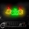 thumbnail image 2 of C-CRAFT No Coffee No Workee Neon Led Light Up 25 inch for Coffee Shop Kitchen Wall Decor, 2 of 5