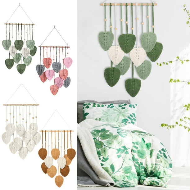 SCZ decoración de pared Bohemia, tapiz tejido hecho a mano, colgante para interior, pared blanca, dormitorio, muestra de decoración de pared de habitación