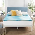 thumbnail image 2 of Crown Comfort Swirl Gel AeroBreeze Cooling Air Flow Memory Foam Mattress Topper, Multiple Sizes Full - 3 Inch, 2 of 5