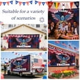 thumbnail image 3 of American Flag 250 Year Anniversary Garage Door Cover Banner 7 x 8 FT,Eagle Blue Red Fireworks Garage Door Curtains Backdrop with Grommets for Indoor Outdoor Wall Party Porch Yard Decor Background, 3 of 8