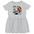 thumbnail image 3 of Inktastic Little Sister and Biggest Fan Football Player Girls Toddler Dress, 3 of 5