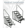 thumbnail image 5 of Fruyyzl Black 5 Step, 52.83 in x 68.11 in, Metal RV Steps, Anti-Slip with Wrenches, 5 of 6