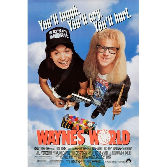 Wayne'S World, Us Poster Art, Mike Myers, Dana Carvey, 1992, � Paramount/Courtesy Everett Collection Photo Print (8 x 10)