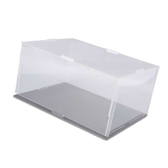 Vitrina Acrílica Autoensamblable, Caja Cúbica Antipolvo Con Bandas Elásticas Para Guardar Figuras De Acción, Muñecas Y Juguetes Coleccionables.