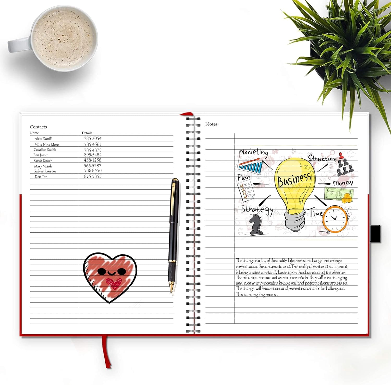 StriveZen Appointment Book 2026–2027,  July 2026 - December 2027, Daily & Weekly Planner, 15-Minute Hourly Schedule, Large Hardcover 8.5x11, 18-Month Calendar