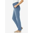 thumbnail image 3 of Woman Within Plus Size Straight-Leg Stretch Denim Five-Pocket Jeans, 3 of 6