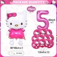 thumbnail image 3 of Hello Kitty, decoraciones para fiestas de cumpleaños, conjunto de globos de papel de aluminio para gatos de dibujos animados, regalos para niñas, suministros para Baby Shower, 3 of 5