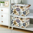 thumbnail image 2 of Yayeee Foldable Storage Basket for Shelves with Handles Waterproof Cloth Bins, Colorful Floral, 2 of 7