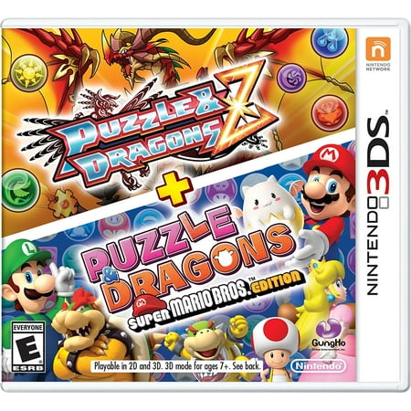 Puzzle & Dragons Z + Puzzle & Dragons Super Mario Bros. - 3DS, Two puzzling RPG adventures—one has dragons…the other has Mario! By