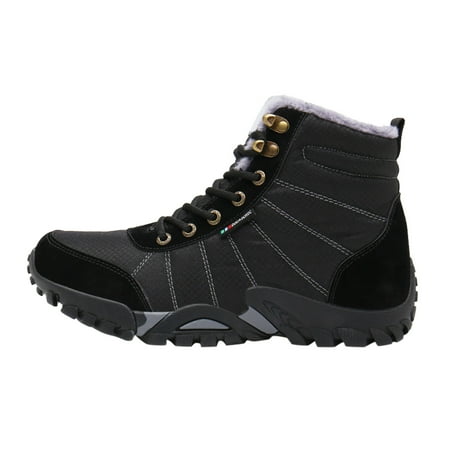 

SXcggal Winter High Top Lace Up And Cotton Outdoor Hiking Shoes For Men Stylish Versatile Soft Sports Men s Shoes