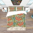 thumbnail image 3 of Designart 'Colorful Floral Pattern' Bohemian & Eclectic Duvet Cover Set, 3 of 4