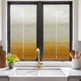 thumbnail image 3 of Burnt Orange Beige Ombre Window Privacy Film, Modern Abstract Art Texture Static Cling UV Sun Blocking Tint Film Heat Control Windows Films for Bedroom Bathroom, Window Stickers 17.7"x39.3", 3 of 8