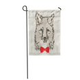 thumbnail image 1 of KDAGR Red Bow Fancy Mr Fox Screenprint Adorable Baby Garden Flag Decorative Flag House Banner 12x18 inch, 1 of 1