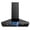 Black, variant on Upstreman Wall Mount Range Hood 30 Inch, Ducted/Ductless Convertible Stove Hood Vent Stainless Steel Kitchen Hood with Touch Control & LED Lamps, 3 Speed Exhaust Fan, Removable Baffle Filters, Silver