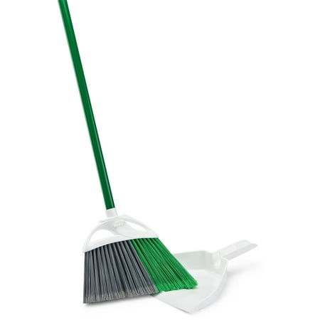Libman Precision Angle Broom with Dustpan (Best Broom For Leaves)