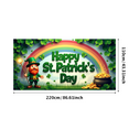 thumbnail image 3 of LUUFILx St Patricks Day Leprechaun Backdrop Rainbow Celebration Gold Coin Festival Banner Shamrock Party Supplies Photography Props Decoration Background, 3 of 8