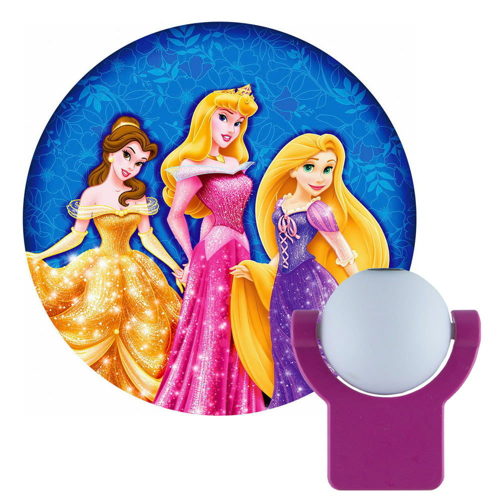 Projectables Disney Princess LED Night Light, Dusk to Dawn