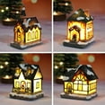 thumbnail image 2 of Casa De Luz De Resina De Navidad LED Decoraciones De Navidad Escena De Navidad De Resina Casa De Pueblo Para Regalos De Navidad ANGGREK Otros, 2 of 3