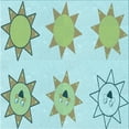 thumbnail image 1 of Ahgly Company Machine Washable Indoor Square Transitional Light Aquamarine Green Area Rugs, 5' Square, 1 of 7
