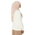 thumbnail image 3 of Chiffon Hijab - Pink Rose, Hijab, Pink Shawl, Pink Scarf, Hijab For Women, 3 of 3