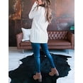 thumbnail image 3 of Ladies Cardigan With Cable Pattern, Long Sleeves, Open Front, Button Placket S., 3 of 7