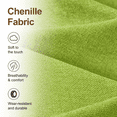 thumbnail image 4 of ROFIEJOX 31.5" Soft Fluffy Bean Bag Chair for Kids, Chenille Puffy Floor Lounge Seat for Bedroom, Playroom, Reading and Gaming, Green, 4 of 8