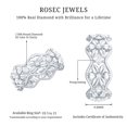 thumbnail image 6 of Rosec Jewels Real Diamond Flower Wedding Band for Women - Nature Inspired Wedding Ring - HI-SI Quality - with Jewelry Box, 925 Sterling Silver, US 8.00, 6 of 7