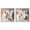 Blonde Frame, variant on Amonada Duet Shadowbox Print Sunset Wall Art Set by Art Remedy, White Frame, 16 x 16