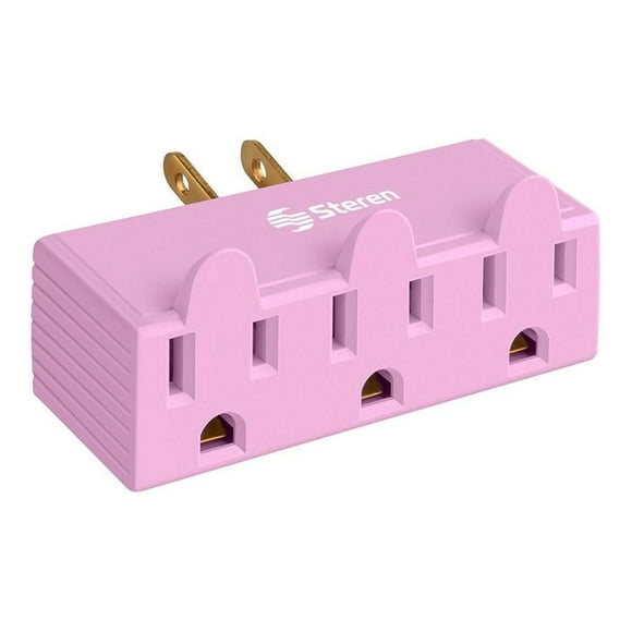 Adaptador Steren 3 Entradas WMS-1217 Rosa