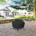 thumbnail image 2 of Cubierta redonda para hoguera de tela Oxford resistente 420D, cubierta para chimenea exterior de Patio de cobertura completa, cubierta impermeable para brasero, 2 of 5