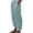 Mint Green, variant on Hauaitttt Women High Waisted Wide Leg Pants Fashion Drawstring Elastic Trousers Comfy Straight Leg Long Pants with Pockets Womens Business Casual Pants Long Casual Pant Suits for Women plus Size 3