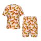 thumbnail image 1 of Balery Hot Dog In Heart Conjunto de Pijama Infantil de Manga Corta con Estampado – Ropa de Dormir de Algodón Suave-X-Large, 1 of 6